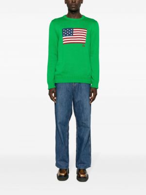 Sweter bawełniany Polo Ralph Lauren zielony