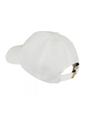 Haftowana czapka z daszkiem Versace biała