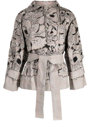 Bombažna jakna s cvetličnim vzorcem Biyan