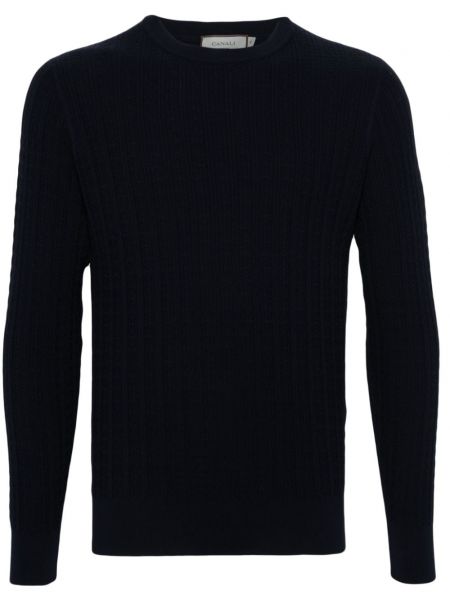 Langer pullover Canali blau