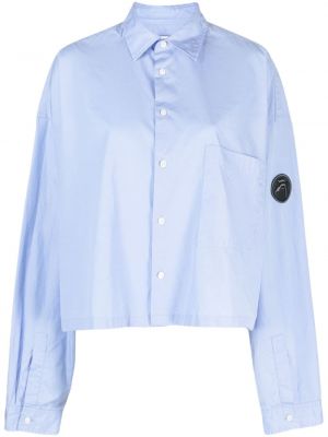 Bavlnená košeľa Ambush modrá
