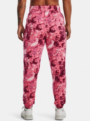Pantaloni sport cu imagine Under Armour roz
