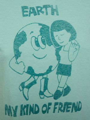 T-shirt en coton à imprimé Re/done vert