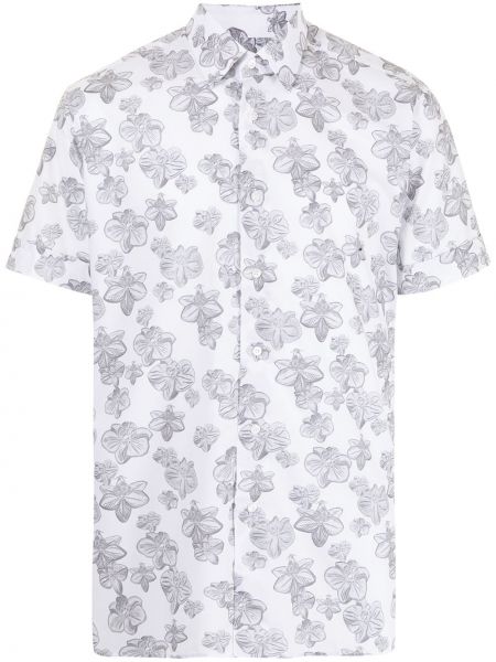 Camisa de flores con estampado Karl Lagerfeld blanco