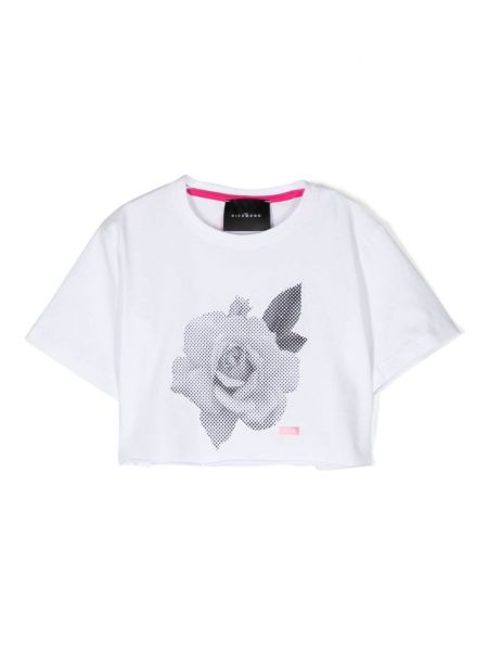 Printti crop top tytöille John Richmond Junior