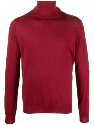 Вълнен пуловер от мерино вълна Dell'oglio червено
