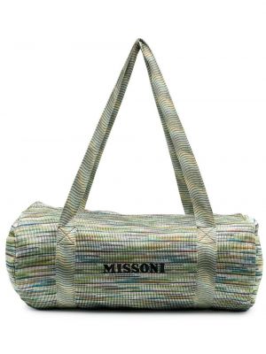 Strikket brodert reisebag Missoni grønn