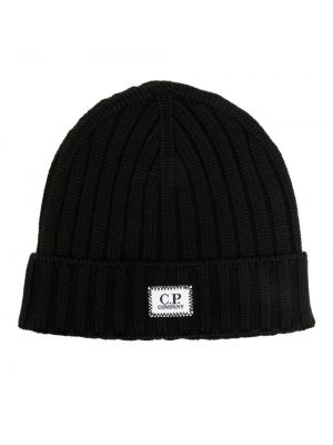 Vlnená čiapka C.p. Company čierna