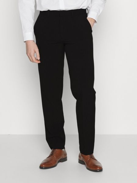 Классические брюки свободного кроя в деловом стиле Lindbergh черные