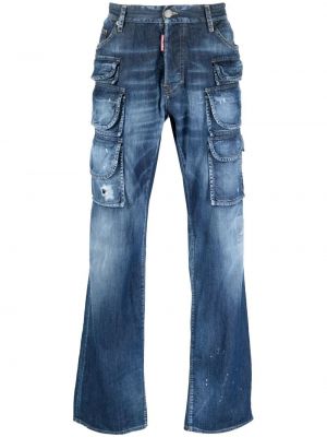 Jean droit avec poches Dsquared2 bleu