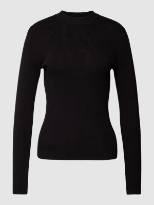 Dzianinowy sweter Opus czarny