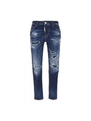 Niebieskie jeansy skinny Dsquared2