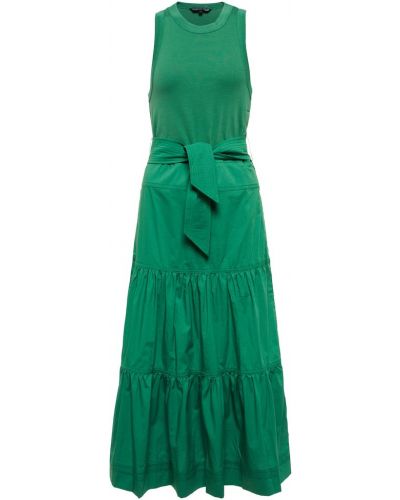 Платье миди Veronica Beard, зеленое