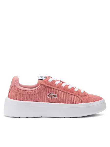 Sneakersy na platformie Lacoste różowe