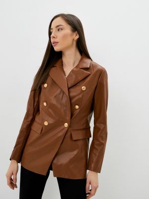 Кожаная куртка D&f коричневая