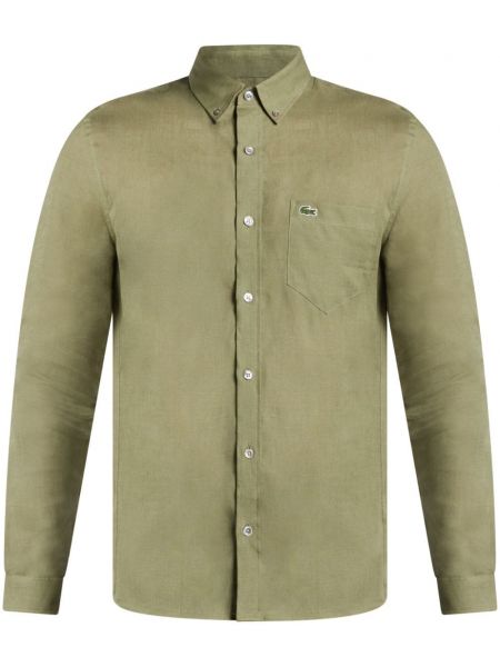 Lininė siuvinėta marškiniai Lacoste