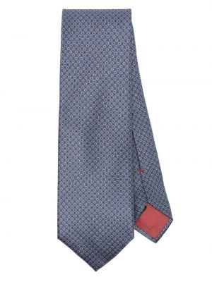 Cravate en soie à imprimé à motif géométrique Brioni
