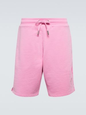 Pantaloncini di cotone Ami Paris rosa