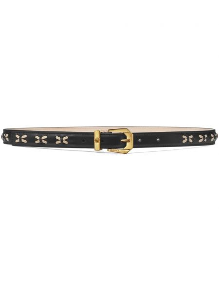 Ceinture en cuir Versace noir