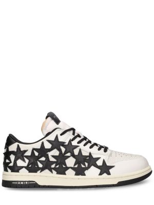 Δερμάτινα sneakers με μοτίβο αστέρια Amiri λευκό