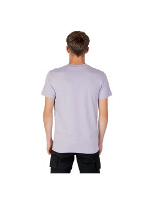 Camisa vaquera manga corta Calvin Klein Jeans violeta