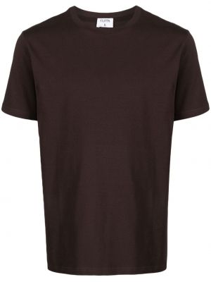 T-shirt con scollo tondo Filippa K marrone