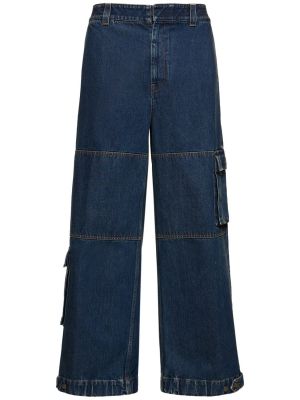 Pantalon cargo Gucci bleu