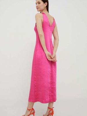 Платье миди United Colors Of Benetton розовое