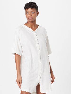 Robe chemise Adidas Originals blanc