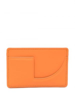 Bőr pénztárca Patou narancsszínű