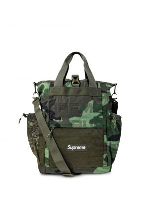 Nákupná taška na zips Supreme zelená