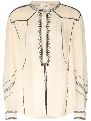 Camisa con bordado de algodón Marant Etoile