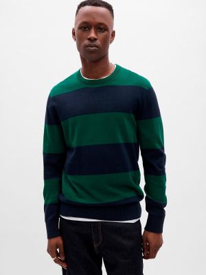 Jersey de algodón de punto de tela jersey Gap verde