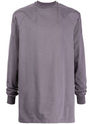 Jersey de tela jersey de cuello redondo Rick Owens violeta
