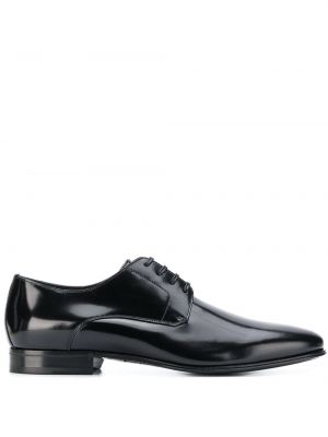 Обувки в стил дерби с връзки с дантела Dolce & Gabbana черно