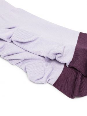 Chaussettes à volants plissées Homme Plissé Issey Miyake violet