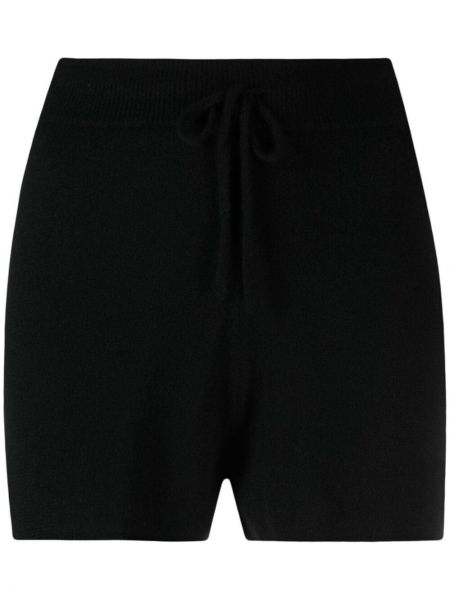 Pantalones cortos de cintura alta bootcut Loulou negro