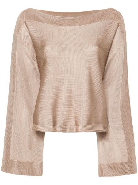 Langer pullover Sa Su Phi beige