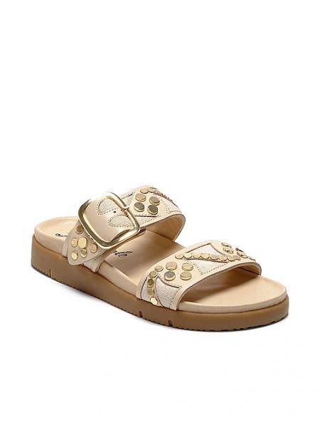 Scarpe piatte con borchie Free People oro