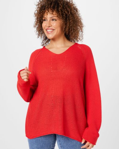 Пуловер Samoon червено