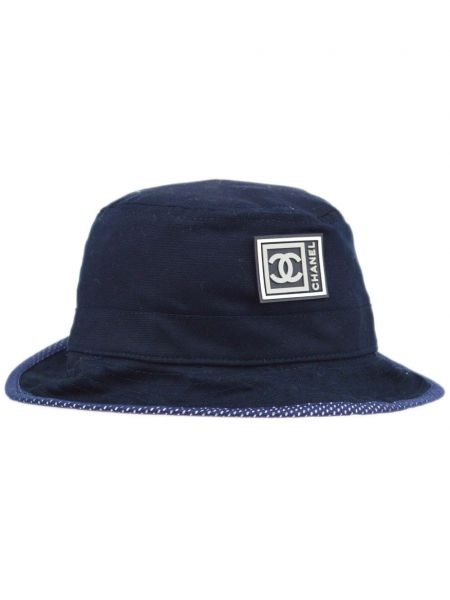 Sportovní kýblový klobouk Chanel Pre-owned modrý