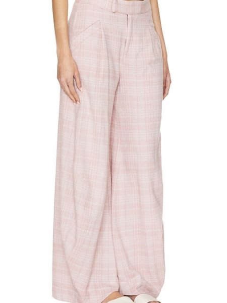 Geniş pantolon Free People pembe