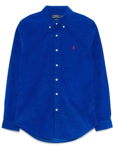 Vakosametti paitapusero Polo Ralph Lauren sininen