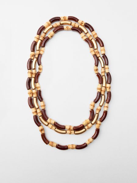 Ожерелье Zara коричневое