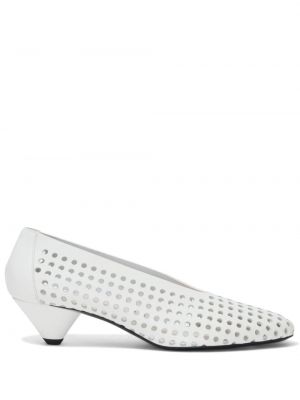 Кожени полуотворени обувки Proenza Schouler бяло
