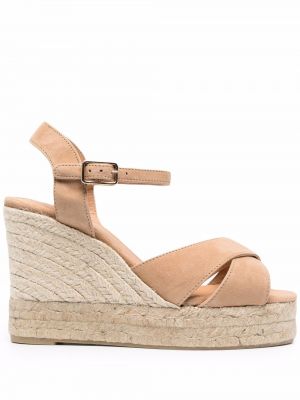 Spenne plattform espadrillos Castañer brun