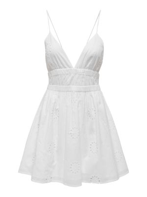 Мини рокля Only бяло