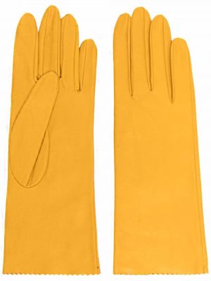 Кожени ръкавици Manokhi жълто