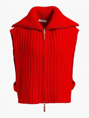 Pletená vesta Tory Burch - Červená