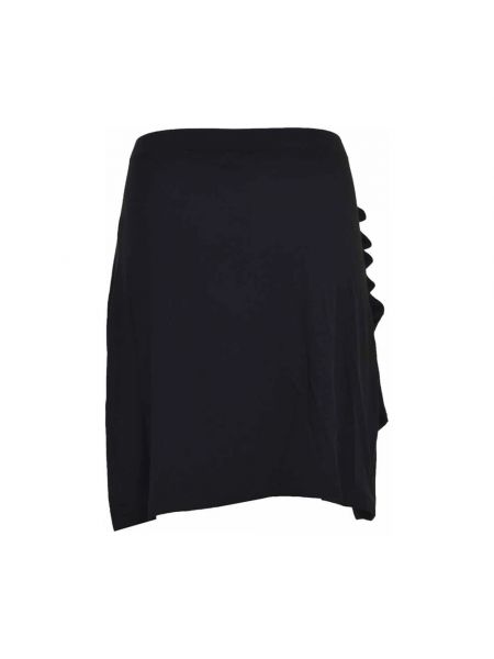 Mini falda de tela jersey Paco Rabanne negro